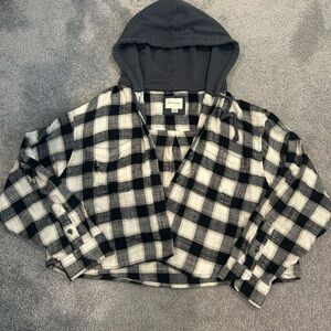 American Eagle Cropped Flannel